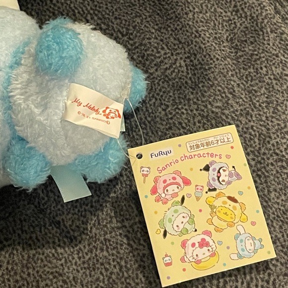 Cinnamoroll Plush x Panda Cosplay Costume Keychain - Picture 6 of 7